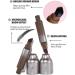 Liquid Eyebrow Brush Angled Brush & Dip Liquid Eyebrow Gel Long Lasting Waterproof Brow Pen Eyebrow Brush with Color Multifunction Square Brush for Natural Brow (#04 1) #04 1 ml (Pack of 5) - Buy Online on GoSupps.com
