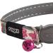 Shop ROGZ CB09-K Reflective Glow-in-the-Dark Cat Collar - White/Pink Size S | International Shipping Available - Buy Online on GoSupps.com