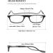 Vevesmundo Magnetic Reading Glasses - Stylish 2.5x Neck Clamp Light Glasses for Men & Women - Black & Gray - Buy Online on GoSupps.com