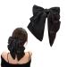 Large Hair Bow Clip Bow Hair Claw Clips Octopus Hair Claw Clips Hair Bow Clip For Woman Girls Silky Satin Hair Barrettes Clip Large Bow Hair French Barrette Bowknot Hairpin Hair Pins Accessories