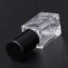 Panysilioer Empty 4 ml Refillable Clear Square Perfume Glass Bottle Refillable Bottle with Black Cap - Buy Online on GoSupps.com