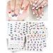 Butterfly Nail Art Stickers Colorful Butterflies Nail Art Stickers Decals Butterfly Design for Nails Art Design Water Transfer Decals Butterfly Nail Art Foil Sticker Set Manicure Tips Butterfly Nail - Buy Online on GoSupps.com