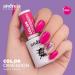 Andreia Professional Semi-Permanent Nail Gel Polish - Long-lasting Intense Colour & Shine Gel Varnish - Colour OB3 Hot Pink 10.5ml - Buy Online on GoSupps.com