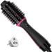 Dual Voltage Hair Dryer Brush for European Travel 120V - 240V One Step Hair Dryer and Styler Volumizer Professional Blow Dryer Brush with Negative Ion Anti-frizz for Drying Straightening Salon