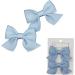 KERTFGOKU Hair Bows Clips for Girls - Non-Slip Cotton Hair Ribbon 2 PCS Set for Infant & Toddler - Light Blue - Baby Girls Hair Accessories - Buy Online on GoSupps.com