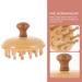 Beavorty Wooden Mushroom Shape Massage Comb - Scalp Massager Hairbrush for Wet & Dry Hair | Gua Sha Tool for Hair Care - Buy Online on GoSupps.com