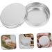 SOESFOUFU Box Silver Tins with Lids Cosmetic Cans Screw Lid Clear Lip Balm Candle Tin Jar Salve Jar Refillable Cosmetic Container Aluminium Sample Jar Clear Purses With Cover Cream Travel - Buy Online on GoSupps.com