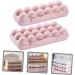 PRETYZOOM 2pcs Fridge Egg Organizer 18 Egg Holder for Refrigerator Dispenser Seasoning Superimposed re-usable Pink 30x15cm - Buy Online on GoSupps.com