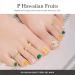 ohora Semi Cured Gel Pedi Strips (P Hawaiian Fruits) - Salon-Quality Long Lasting Pedicure at Home - Works with Any Pedi Lamp - Easy Application & Removal - Includes Prep Pads and Pedi File - Buy Online on GoSupps.com