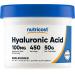 Nutricost Hyaluronic Acid Powder 50 Grams - Water Soluble Fine Powder Gluten Free Non-GMO