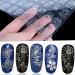 108Pc 3D Silver Flower Nail Art Stickers Decals - DIY Decoration Tools - Buy Online on GoSupps.com