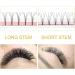 4D-C-0.10-8-15 Mix Pre Made Fan Eyelash Extensions - Russian Volume Lashes 0.07 0.10 Pre Fanned Long Stem C D Curl - 8-15 Mix & CG - Premade Fans Eyelash Extension - Buy Online on GoSupps.com