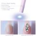Denabuty Mini UV LED Nail Lamp - Portable Rechargeable Nail Dryer with 2 Timers for Fast Drying Violet - Gel Nails UV Light - Buy Online on GoSupps.com