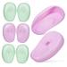 SOIMISS 4 Cache Oreilles Silicone pour Coloration des Cheveux Vert Oreilles tanches pour Coiffure S che Cheveux Natation et Maquillage Confortables et Durables