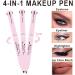  EONFAVE EONFAVE 4-in-1 Makeup Pen Eyeliner Brow Liner Lip Pencil and Highlighter - Waterproof Multifunctional Cosmetic Pencil for Eyebrows Eyeliner Lip Liner and Highlighter (02 - Buy Online on GoSupps.com