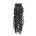 Mila Brazilian Virgin Hair Top Lace Closure 4"x4" Natural Wave 100% Unprocessed Curly Human Hair Closure with Baby Hair Natural Color 12inch 12" lace closure