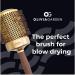 Olivia Garden Expert Blowout Shine Gold & Brown Hairbrush - 80mm for Smooth Shiny Hair | International Shipping - Buy Online on GoSupps.com