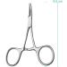May Mini Clamp - 9.5 cm Curved Tip Stainless Steel Clamp with Grooved Interior for Precision Handling - Buy Online on GoSupps.com