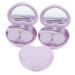 Solustrie 3 sentences Contact lens container contact lens-remnant-tool Eyeing Lentes de travel lensing container Organizer Musselchale Brillen case autumn and winter violet purple 7.2x5.8x2cm