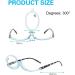 Buy Light Blue Foldable Makeup Reading Glasses +3.0 for Women - Stylish Visual Aid for Presbyopia - Buy Online on GoSupps.com