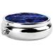 Blue Dream Whale Portable Metal Pill Box - Round Mini 3-Compartment Travel Organizer for Small Pills - Buy Online on GoSupps.com