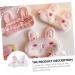 Lurrose Bunny Ears Silk Eye Mask - Fluffy Bunny Stuffed Animal Design | Plush Sleep Mask for Girls - Portable & Cute Travel Eye Cover - White 02 - Buy Online on GoSupps.com