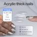 Yivaiks Silver Glitter Press-On Nails | Medium Square Acrylic Glue-On Nails for Women & Girls | Short Fake Nails for Office & Home - 230228-Silver Sequins - Buy Online on GoSupps.com