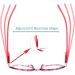 5 Pack Blue Light Blocking Reading Glasses for Women - Fashionable Computer Readers with Spring Hinges Anti-Glare & Eyestrain - 2.0 Power - Buy Online on GoSupps.com