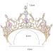 Shop Lurrose Baroque Bridal Crown | Red Gold Crystal Tiara for Weddings | Vintage Princess Headpiece - Buy Online on GoSupps.com