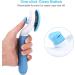Cat Grooming Brush - Shedding & Massage Tool for Short & Long Haired Cats - Removes Mats, Tangles & Loose Fur - Blue - Buy Online on GoSupps.com
