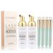 Eyenjoy Eyelash Extension Shampoo 2 Bottle 50ml with 4 Brush Kit,Eyelid Foaming Cleanser,Lash Cleanser for Extensions Mascara Remover For Sensitive Skin-For Home & Salon Use