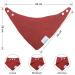 Miyacare 10 Soft & Absorbent Baby Triangle Bibs | 100% Cotton Neckerchiefs for Boys & Girls with Adjustable Buttons - Buy Online on GoSupps.com
