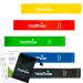 Health Rise fitness band Set |In the 5 Set |Loop tapes |Resistance tapes |5 resistance levels |Ideal for home gym yoga Pilates or sports |With a carrying bag and German instructions