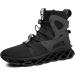 MrLin Men's Running Shoes - Non Slip Athletic Tennis Walking Blade Sneakers - Size 11, Black & White - Buy Online on GoSupps.com