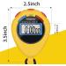 6 Pack Multi-Function Electronic Sport Stopwatch Timer - Large Display with Date, Time & Alarm - Ideal for Coaches & Referees - Yellow - Buy Online on GoSupps.com