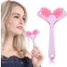 Moum Routes Facial & Body Roller Massager - Pink Slimming Chin Massage Device | Skin-Tightening Beauty Tool for Neck & Face Treatment - Buy Online on GoSupps.com