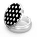 Pill dose 3 compartments Medicine Pill dose portable pill box for bag or wallet Pillendose decorative metal medicine vitamin organizer Unique gift (black white dot) 36-black white point 1 piece
