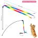 12PCS Interactive Cat Toys | Retractable Cat Wand Toys with Replacement Teaser | Rainbow Ribbon for Kitten Exercise - Sunshinetop - Buy Online on GoSupps.com