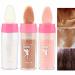 Highlighter Makeup 3 Colors Shimmer Highlight Patting Powder Stick - -Type Body Shimmer Highlighter for Face Body Hair White+Pink+Golden Brown Tmay