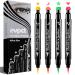 evpct Colored Winged Eyeliners Stamp 4 in 1 Stars Flowers Hearts Moon Face Stamps Makeup Stamp Set Eye Liners for Women Waterproof Green Coral Pink Yellow Orange Wingliner Liquid Eyeliner Colorful Set Yellow Orange Green...