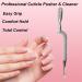 Comfort Hold Ergonomic Curved Cuticle Pusher Tool | Heavy Duty Double Ended Cleaner | Premium Pakistan Stainless Steel - Buy Online on GoSupps.com