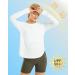 G4Free Women's UPF 50+ UV Long Sleeve Workout Sun Shirt - White | Quick Dry Lightweight Outdoor Gym Hiking Top - Buy Online on GoSupps.com