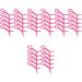 Healeved 40 Pcs perm rod for styling heatless spiral curlers spiral perm rods 15.00X0.60X0.60CMx4pcs Rosyx4pcs