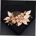 MAGICLULU Golden Flower Hair Comb Hair Jewelry Comb Rhinestone Barrettes for Women Gold Hair Clips Teasing Combs for Women Crystal Wedding Hair Clip Bride Accessories European and American - Buy Online on GoSupps.com