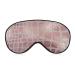 Rose Gold Snake Skin Sleep Mask for Women Adjustable Sleeping Eye Shades Cover with Elastic Strap