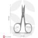 Curved Cuticle Scissors Extra Sharp Scissors for Dead Skin Stainless Steel Manicure Scissors for Men & Women Eyebrows Nose Hair Trimming Beauty Grooming - Buy Online on GoSupps.com