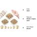 Gold Beaded Spacer Beads - 1200pcs Smooth Round Beads for Bracelet Making - 4mm, 6mm, 8mm - Buy Online on GoSupps.com