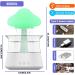 Cloud Rain Humidifier with Remote Control - 7 Color Changing Lights & Fountain Water Drop Sound - Essential Oil Diffuser for Home, Office, Bedside - White - Buy Online on GoSupps.com