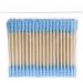 Rtengtunn 100pcs Double Head Cotton Swabs - Cosmetic Makeup & Ear Bud Cleaning Tools - Blue - Buy Online on GoSupps.com