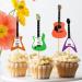 Morndew 24 PCS Rock Guitar Cupcake Toppers for Rock Music Themed Party Baby Shower Kids Birthday Party Wedding Party Decoration - Buy Online on GoSupps.com